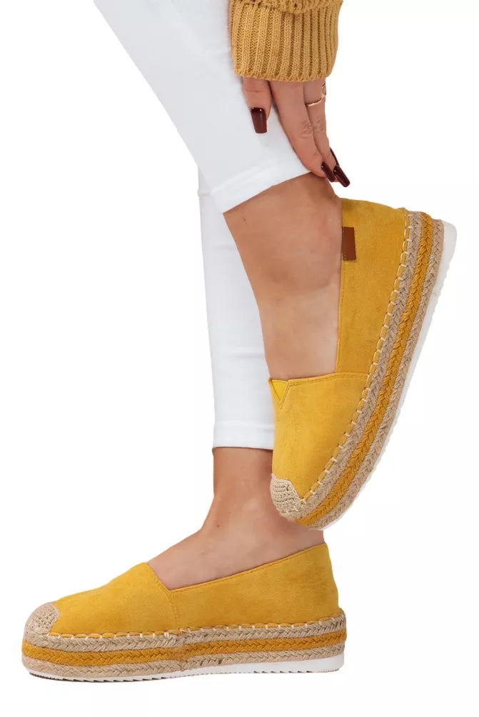 Women's yellow casual shoes LANSI