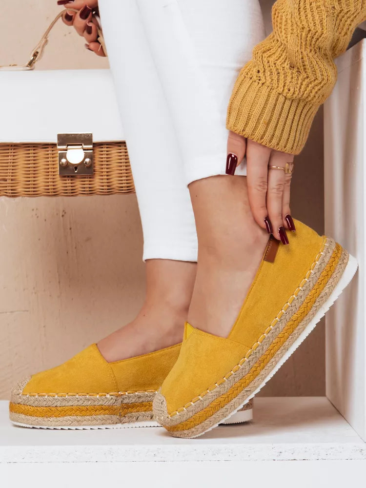 Women's yellow casual shoes LANSI