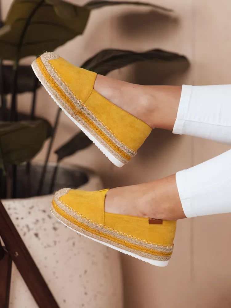 Women's yellow casual shoes LANSI