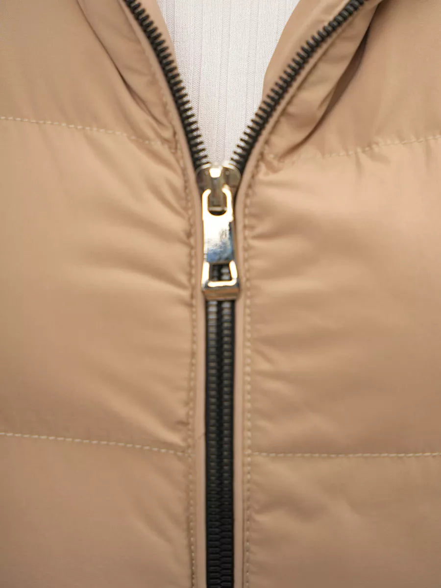 Women's brown long vest Peret