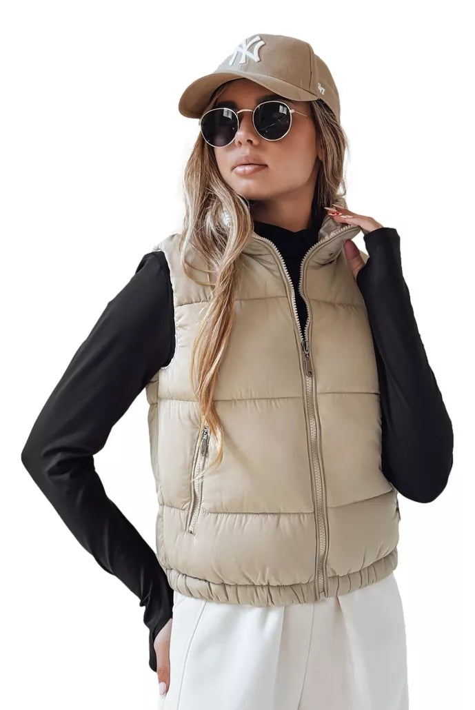 Vest in brown color Debor