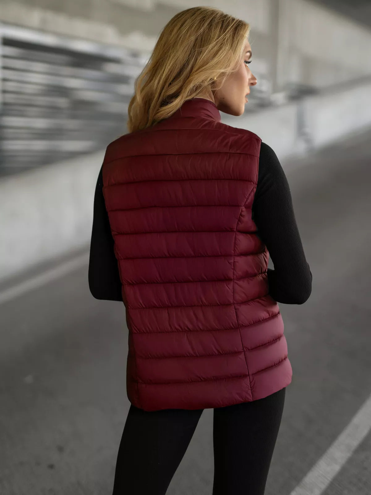 Women's burgundy vest Tory