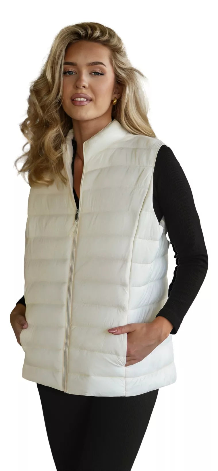Women's white vest Tory