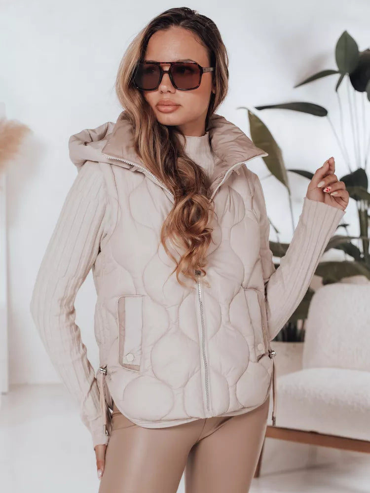 Women's light brown vest Jener