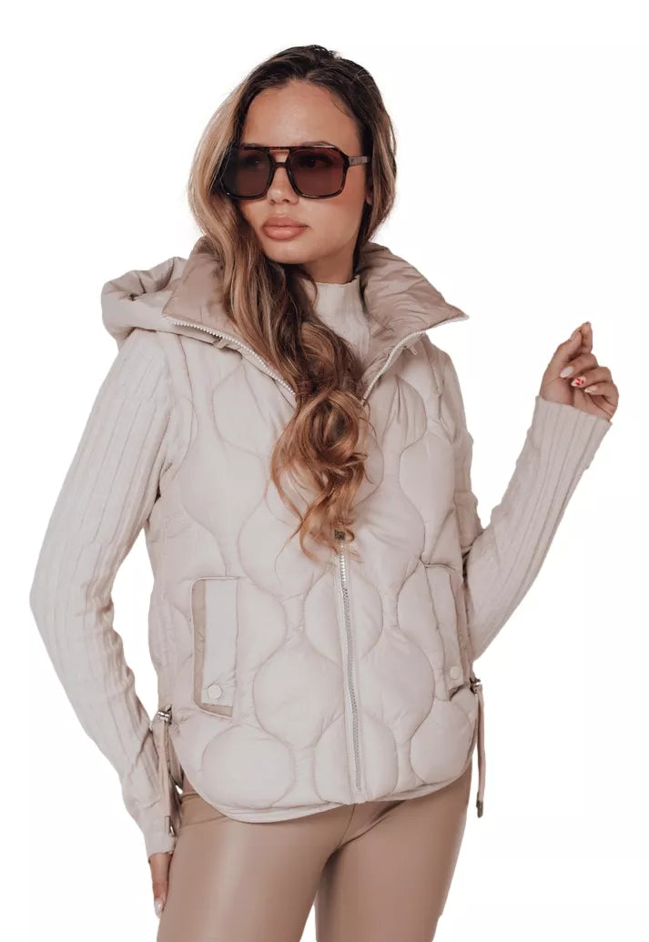 Women's light brown vest Jener