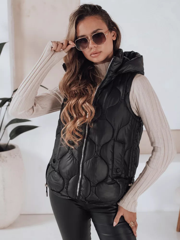 Women's black vest Jener