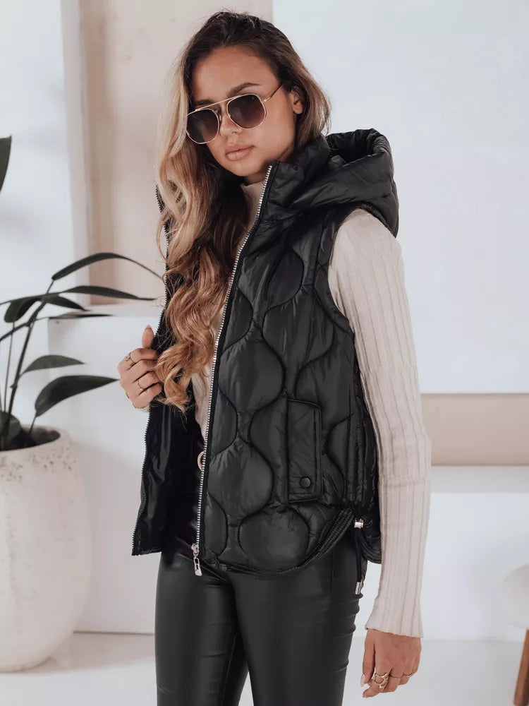 Women's black vest Jener