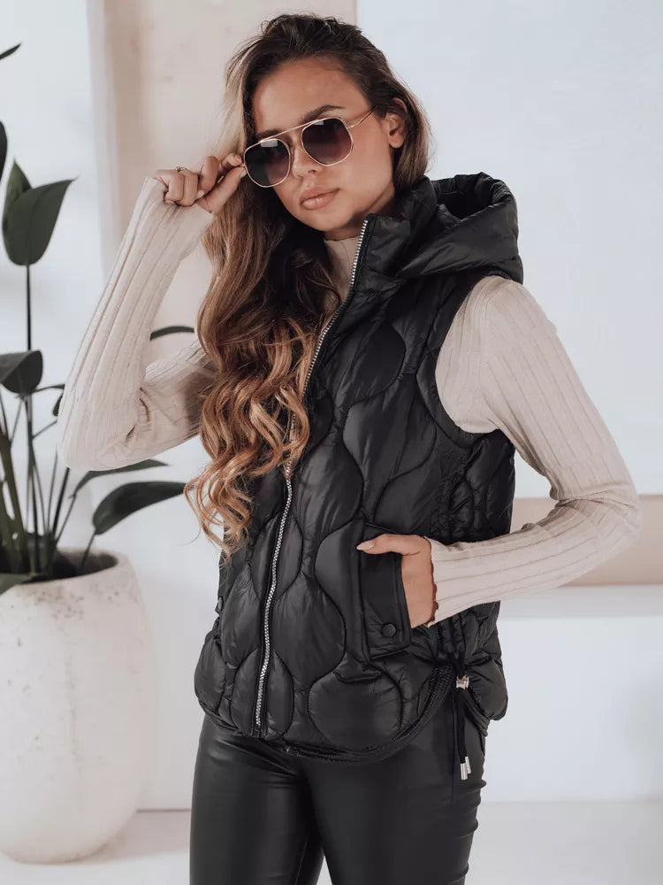 Women's black vest Jener