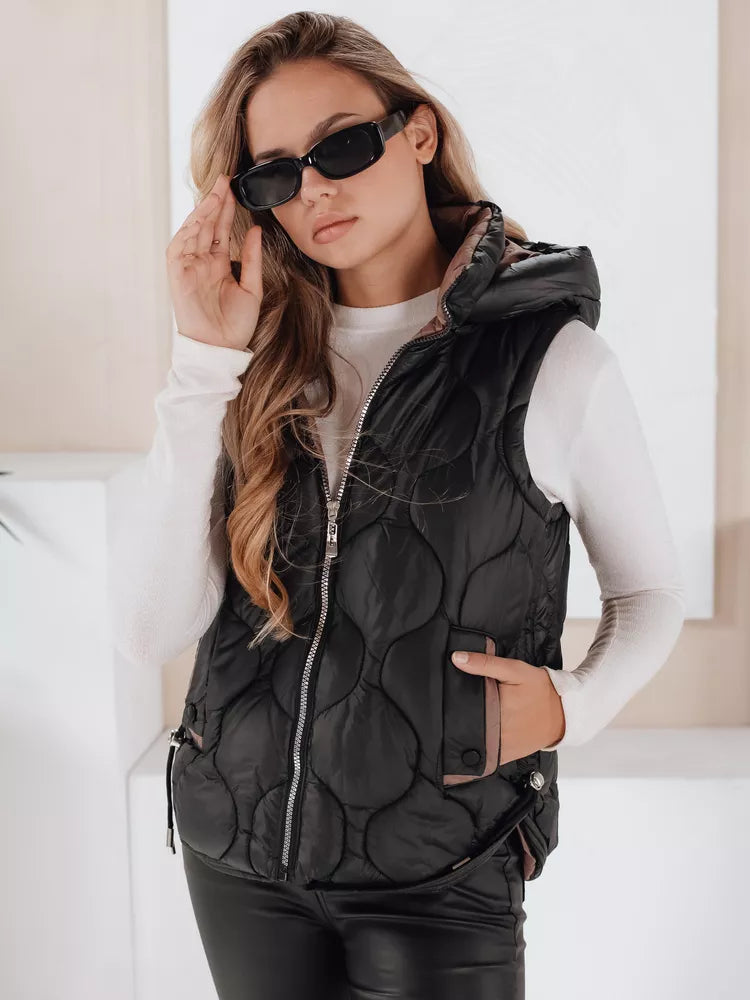 Women's black vest Jener