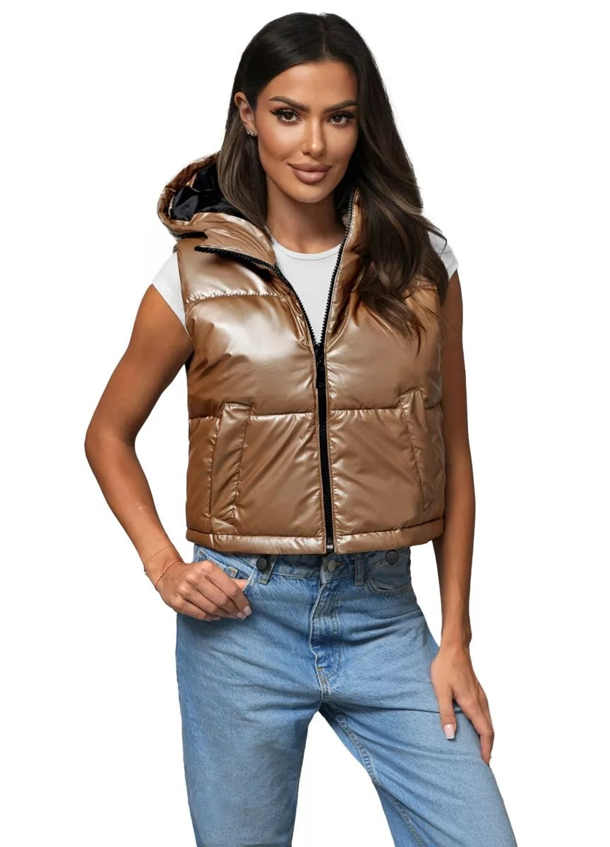 Women's gold vest Gold