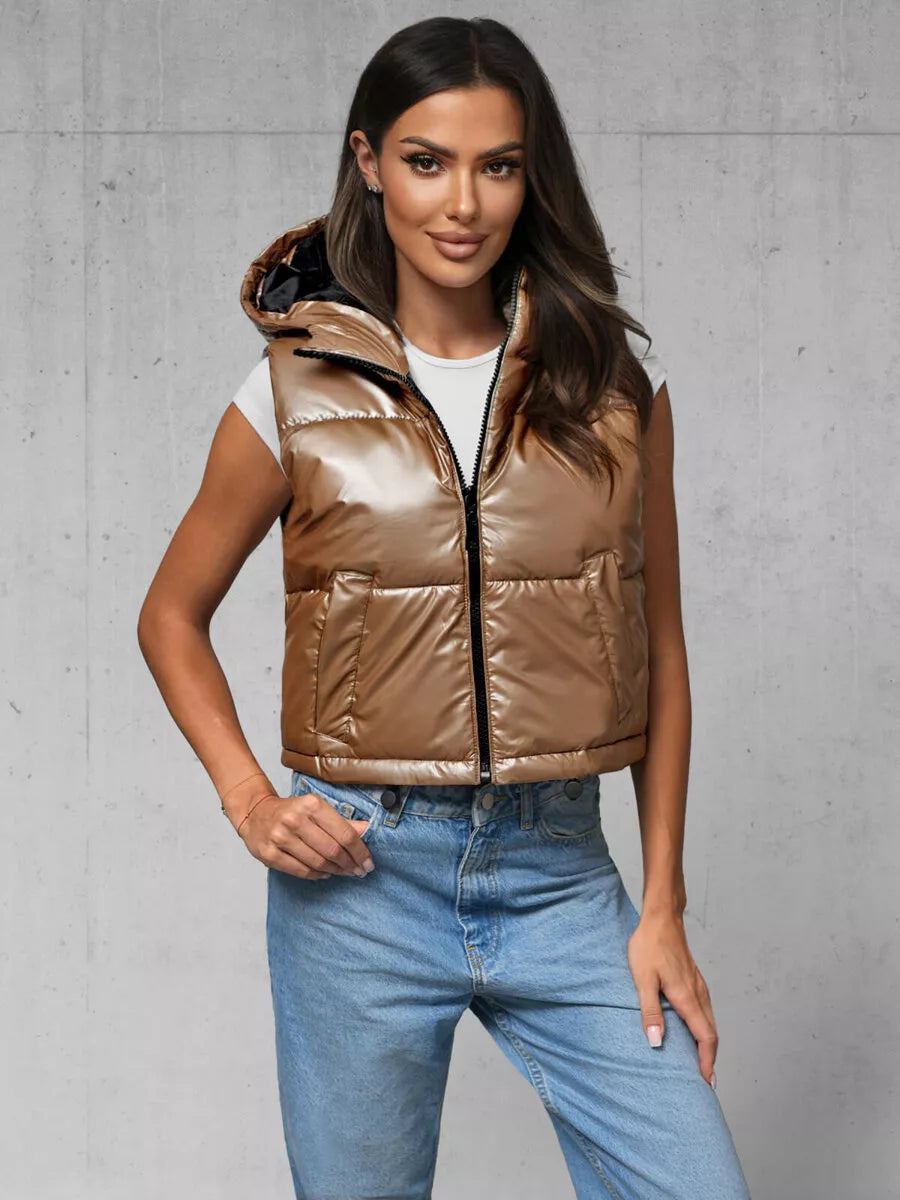 Women's gold vest Gold