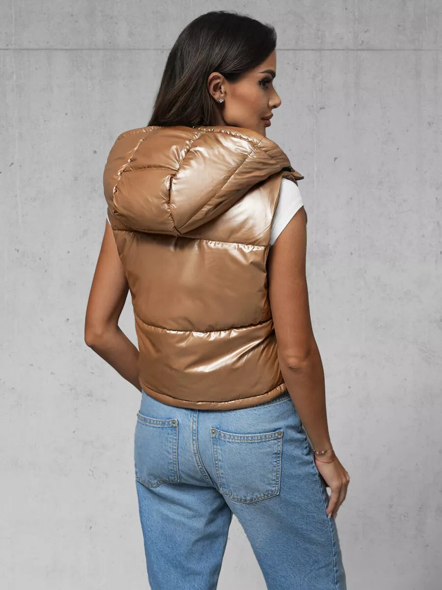 Women's gold vest Gold