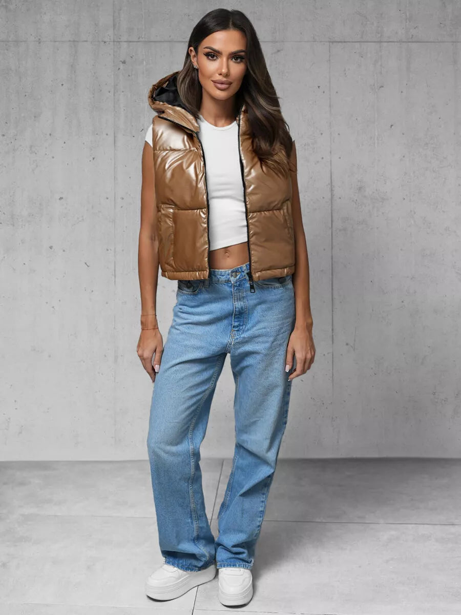 Women's gold vest Gold