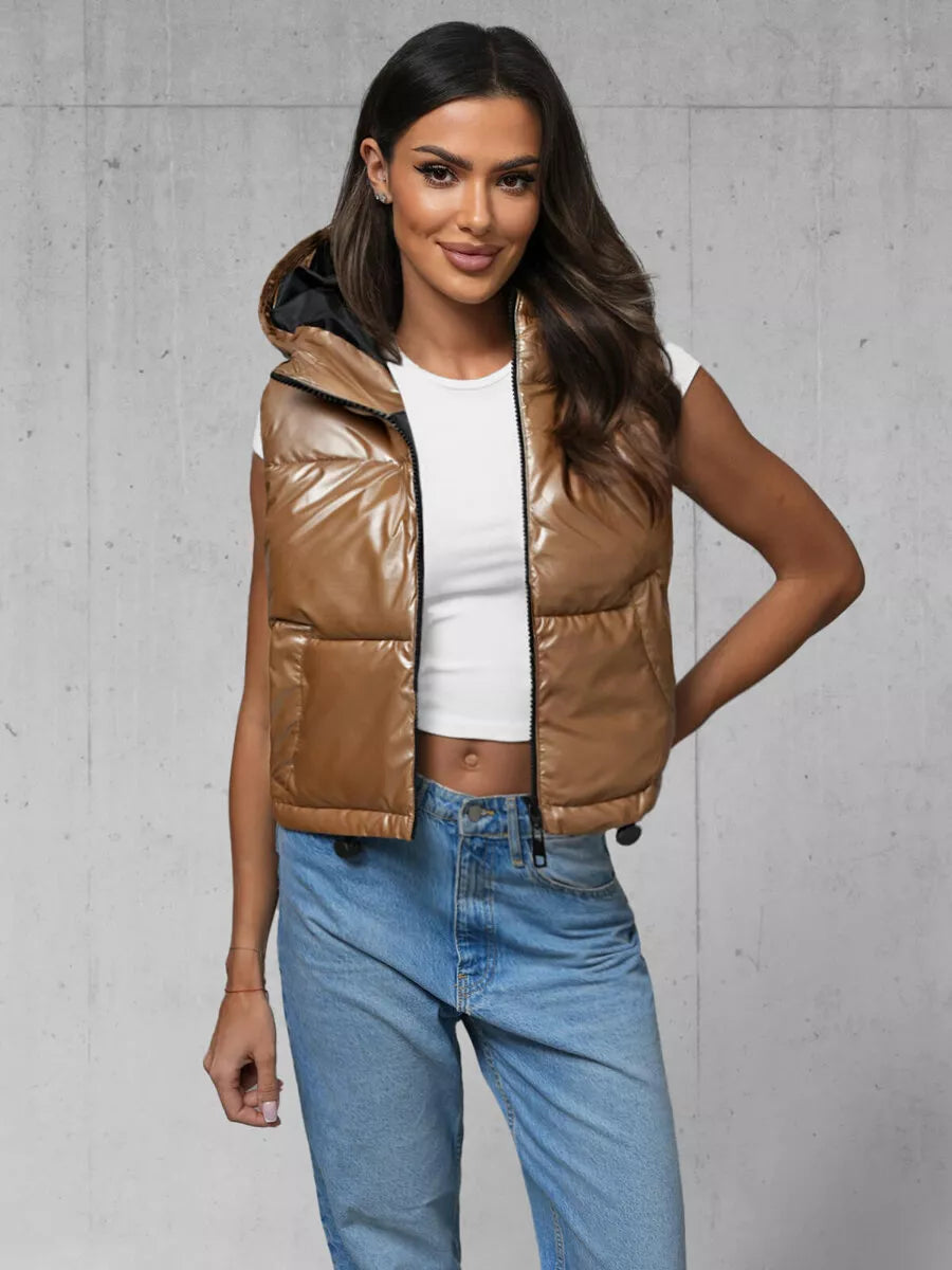 Women's gold vest Gold