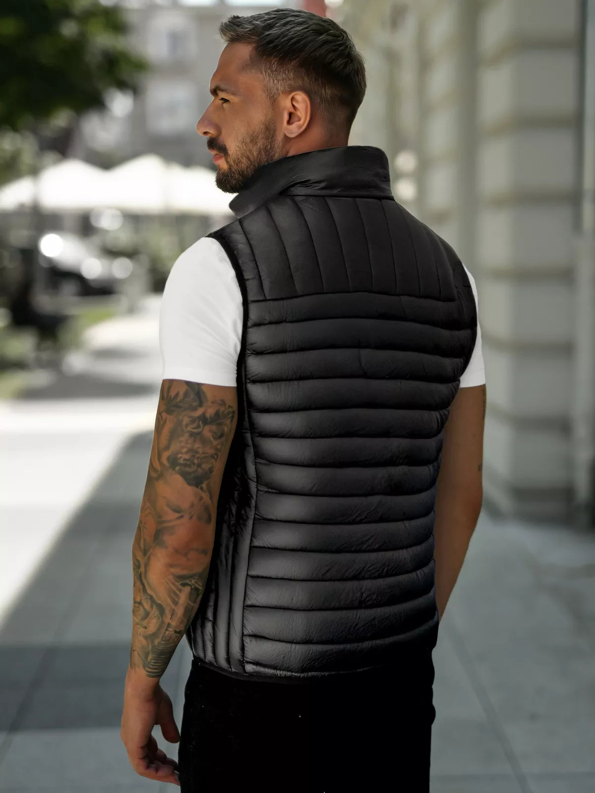 Men's black vest Stix