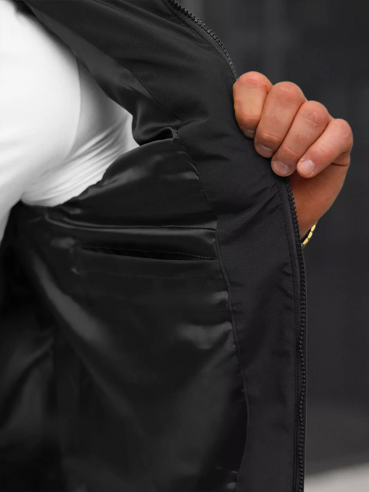 Men's black vest Merlin