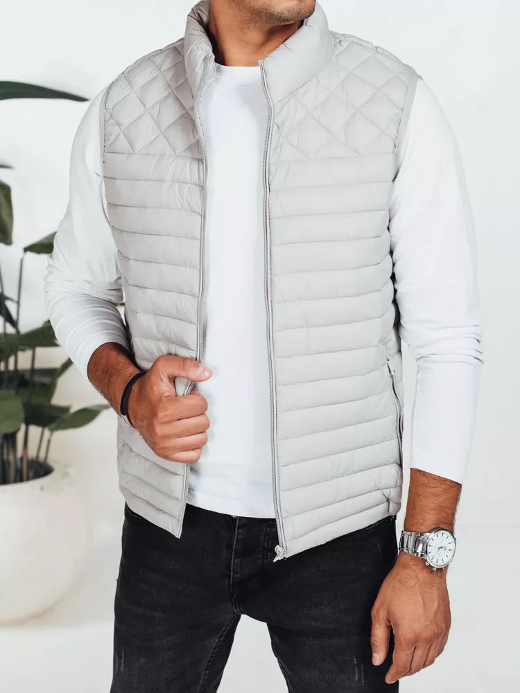 Men's light gray vest Geir