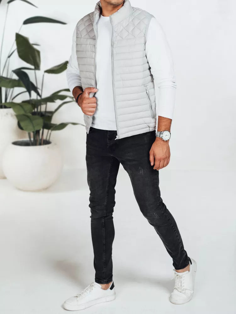 Men's light gray vest Geir