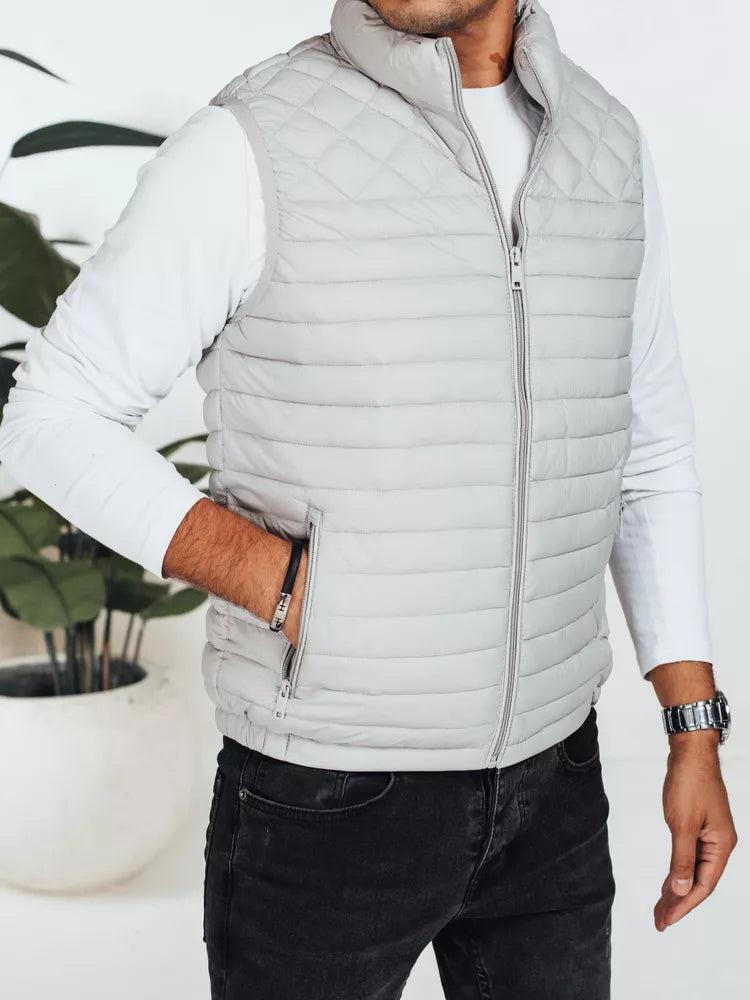 Men's light gray vest Geir