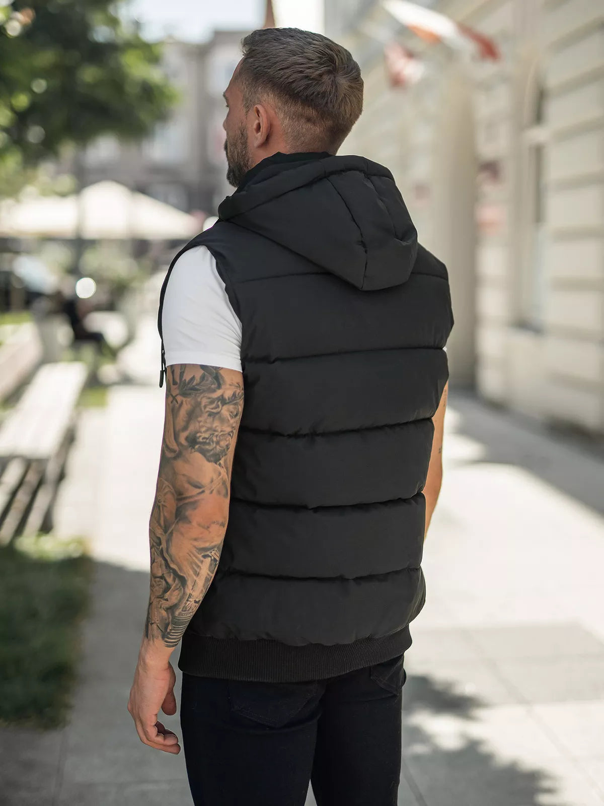 Men's black vest Corles