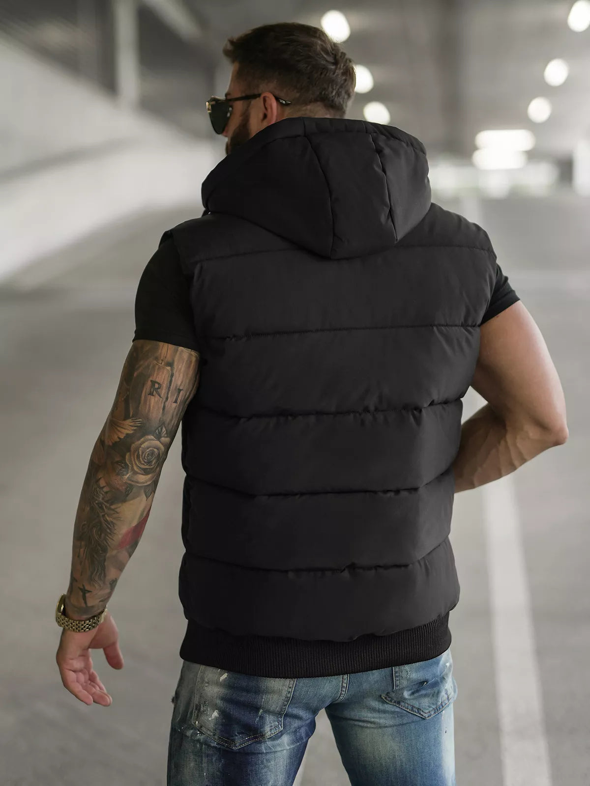 Men's black vest Corles