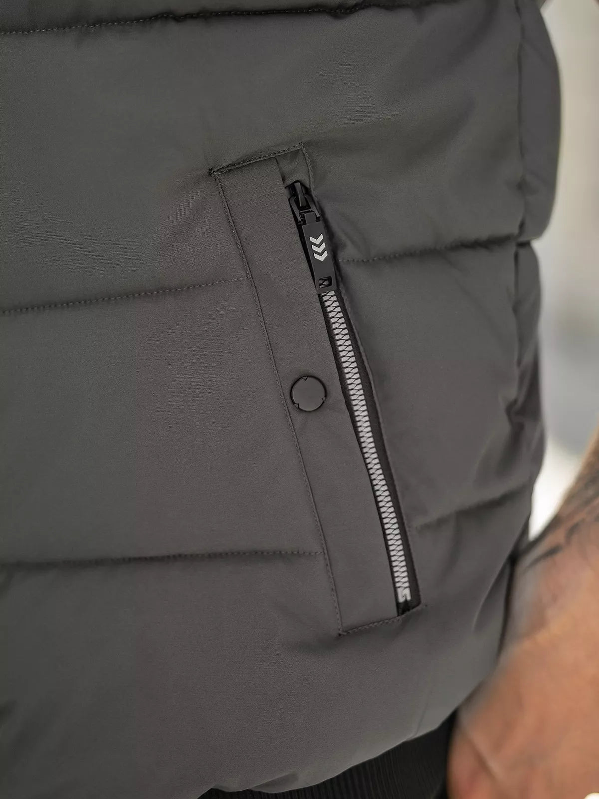 Men's dark gray vest Corles