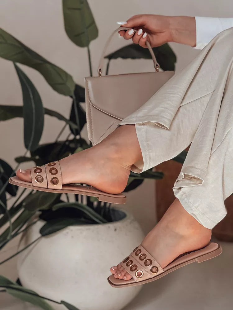 Women's brown slippers Stelsan