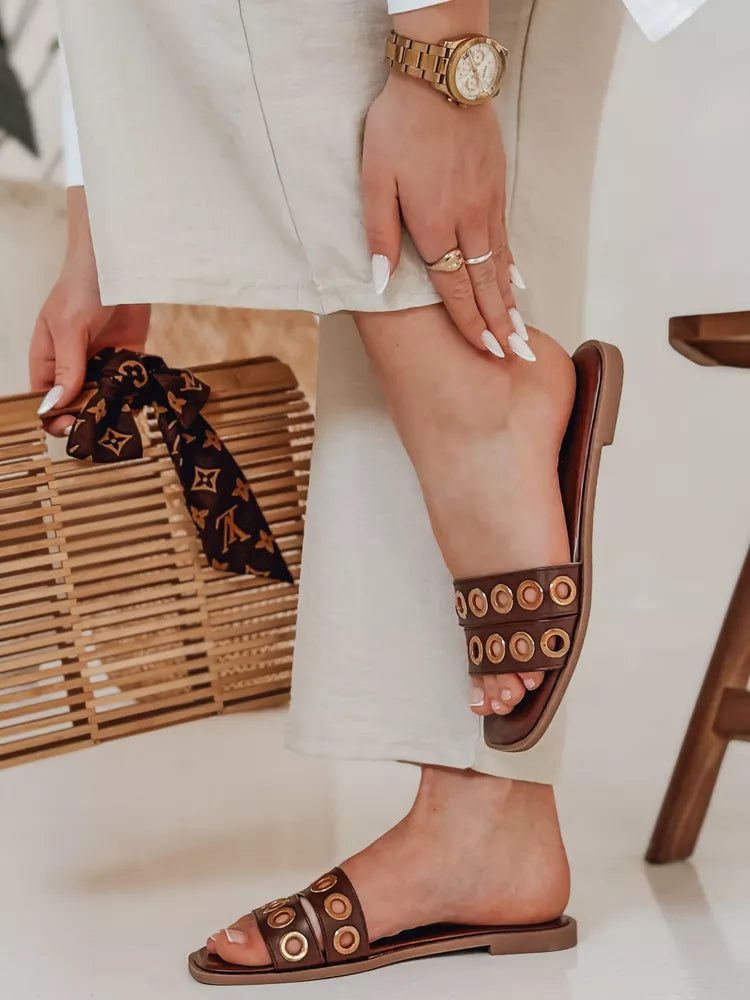 Women's brown slippers Stelsan