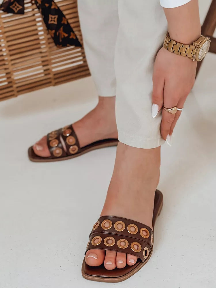 Women's brown slippers Stelsan