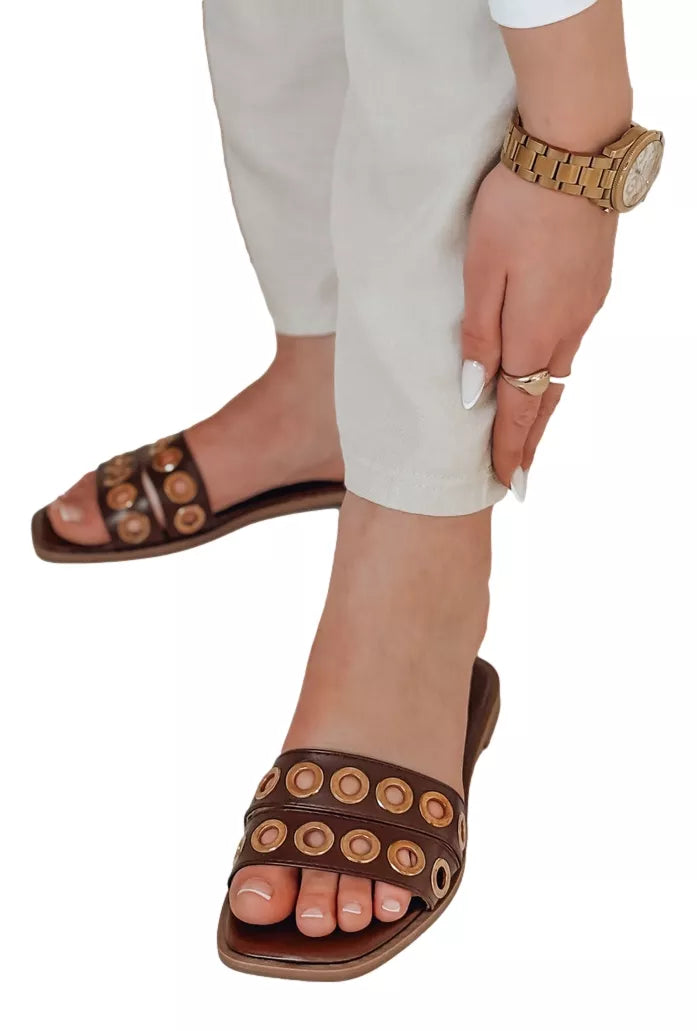 Women's brown slippers Stelsan