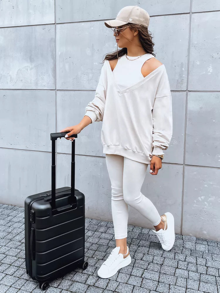 Astral three-piece women's brown suit.