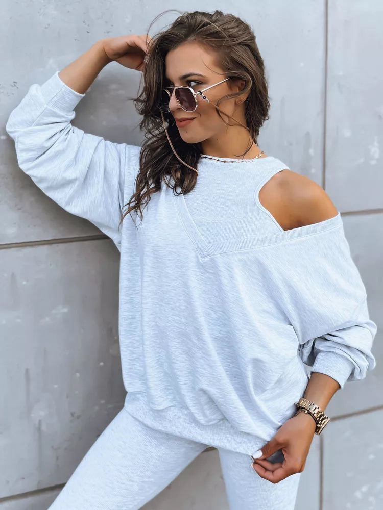 Astral three-piece women's light gray suit