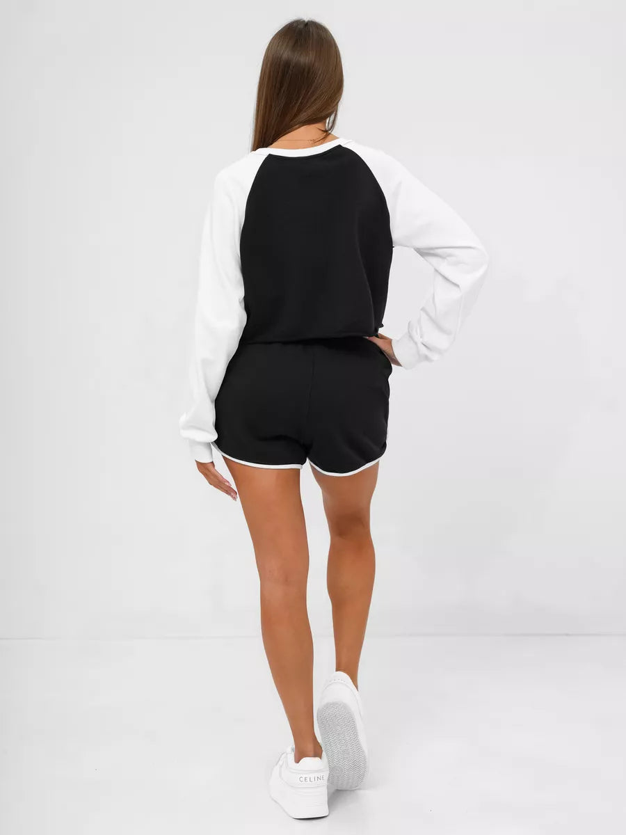 Women's black Spoiled outfit set.