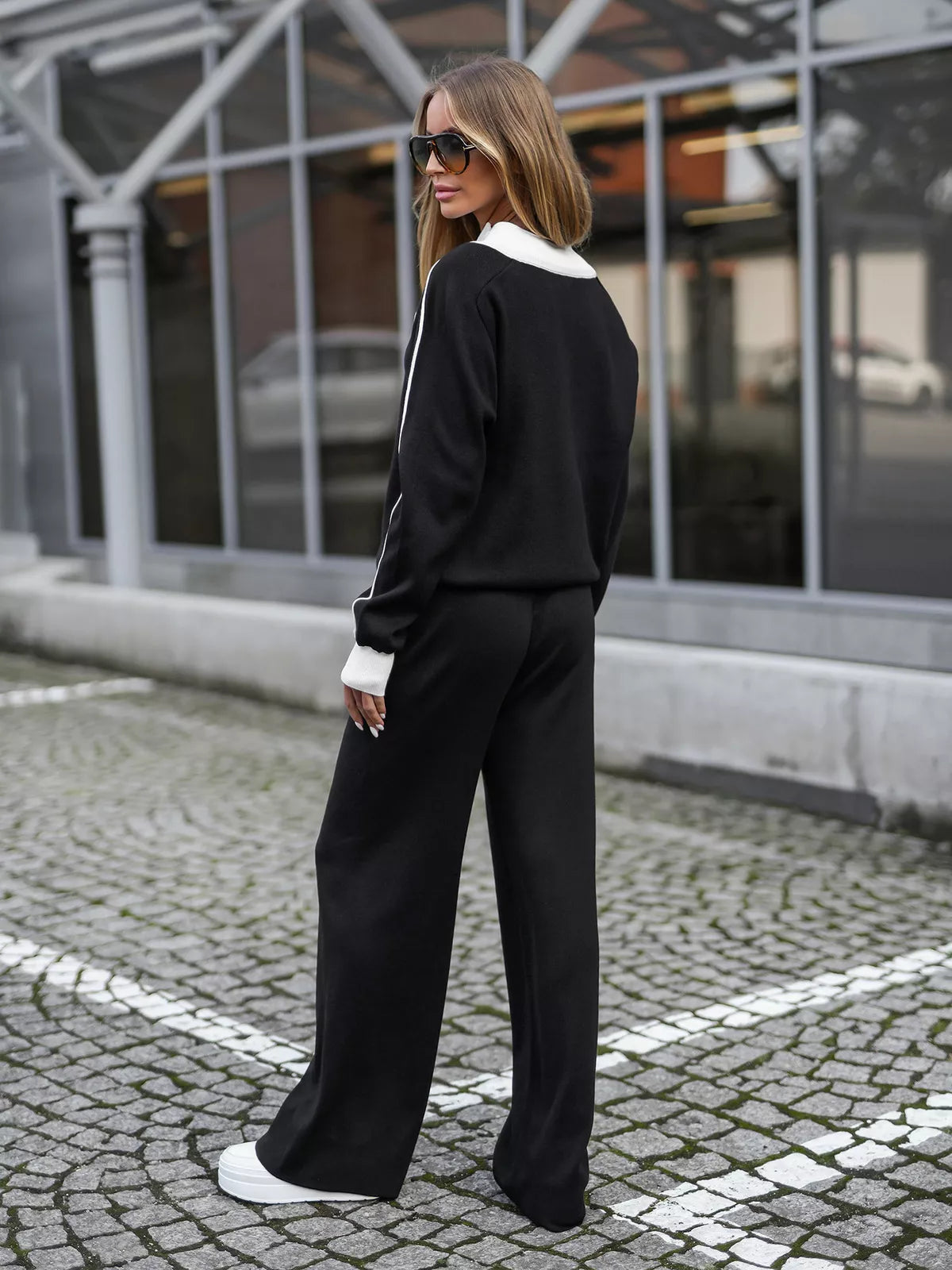 Women's black casual set Danger