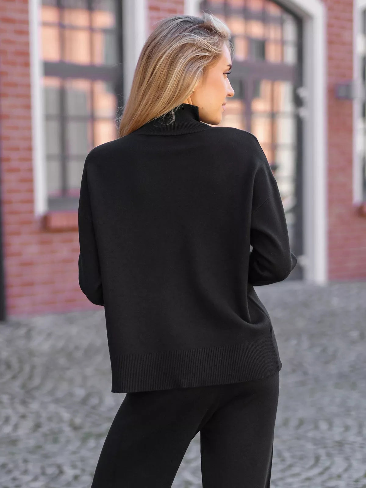 Women's black casual suit Maribel