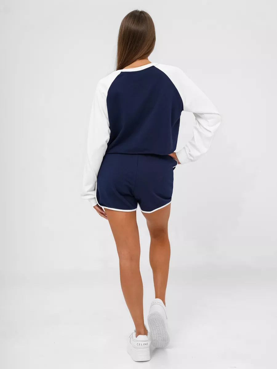 Women's dark blue Spoiled set.