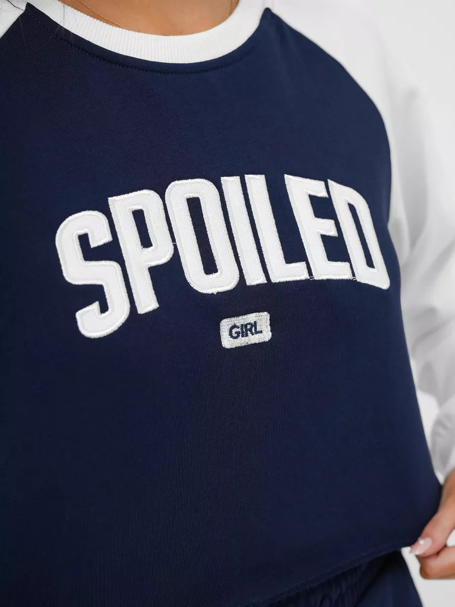 Women's dark blue Spoiled set.