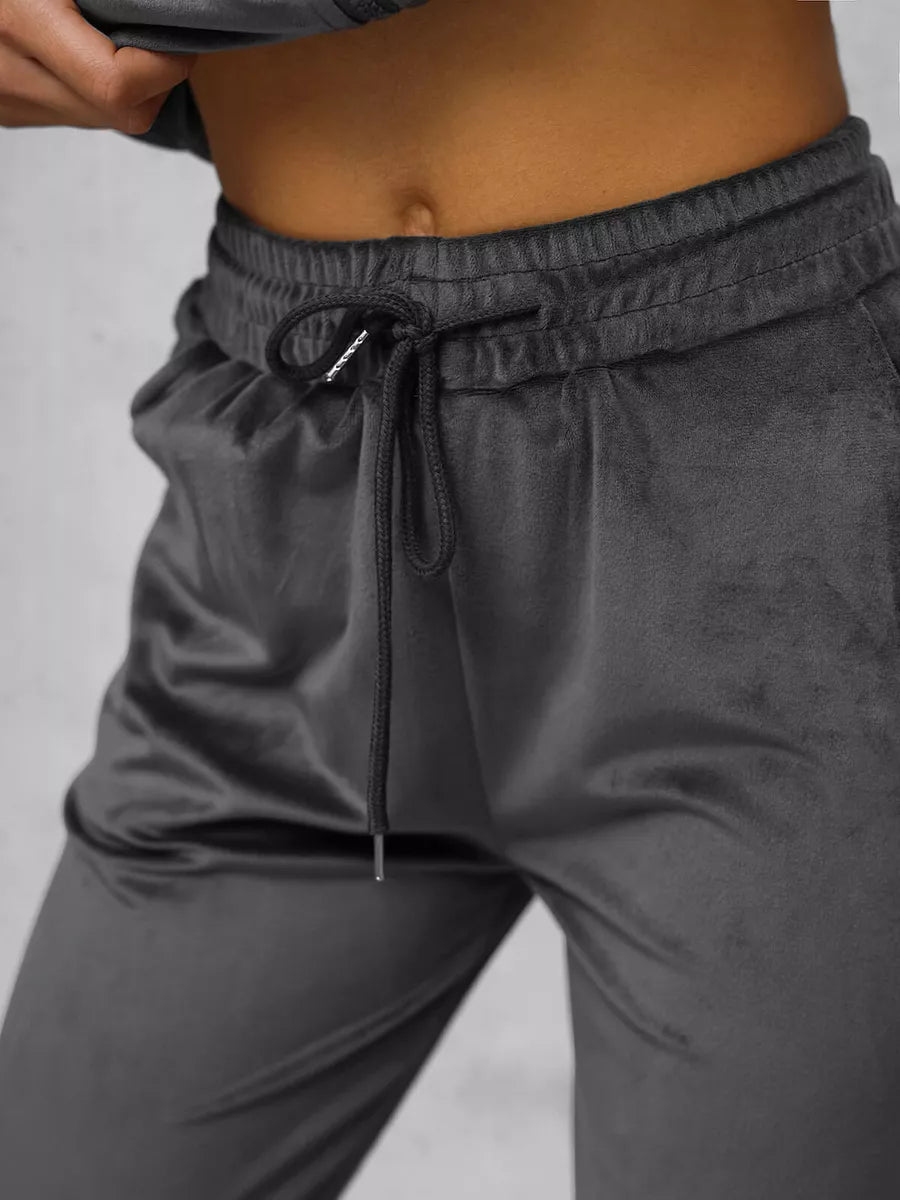 Women's grey velour suit Rosita