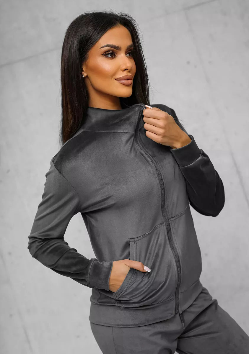 Women's grey velour suit Rosita