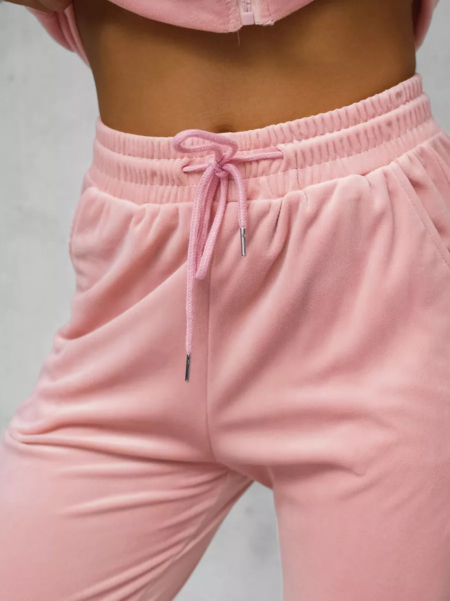 Rosita women's pink velour tracksuit