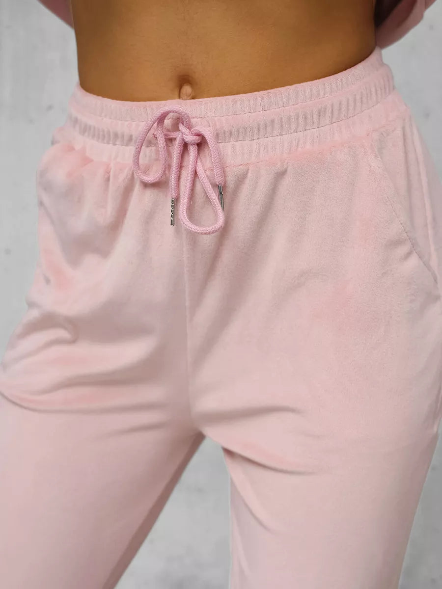 Merlin women's pink velour tracksuit