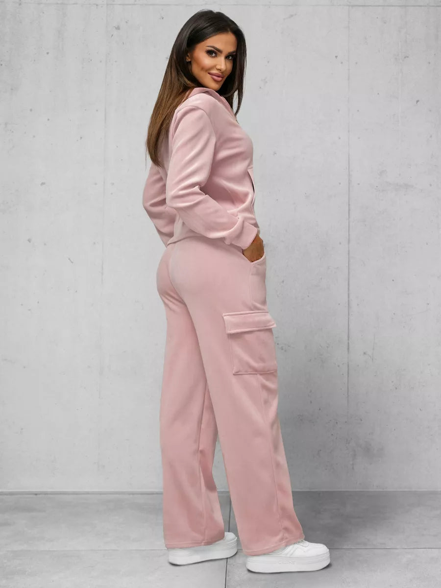 Women's pink velour set Alin