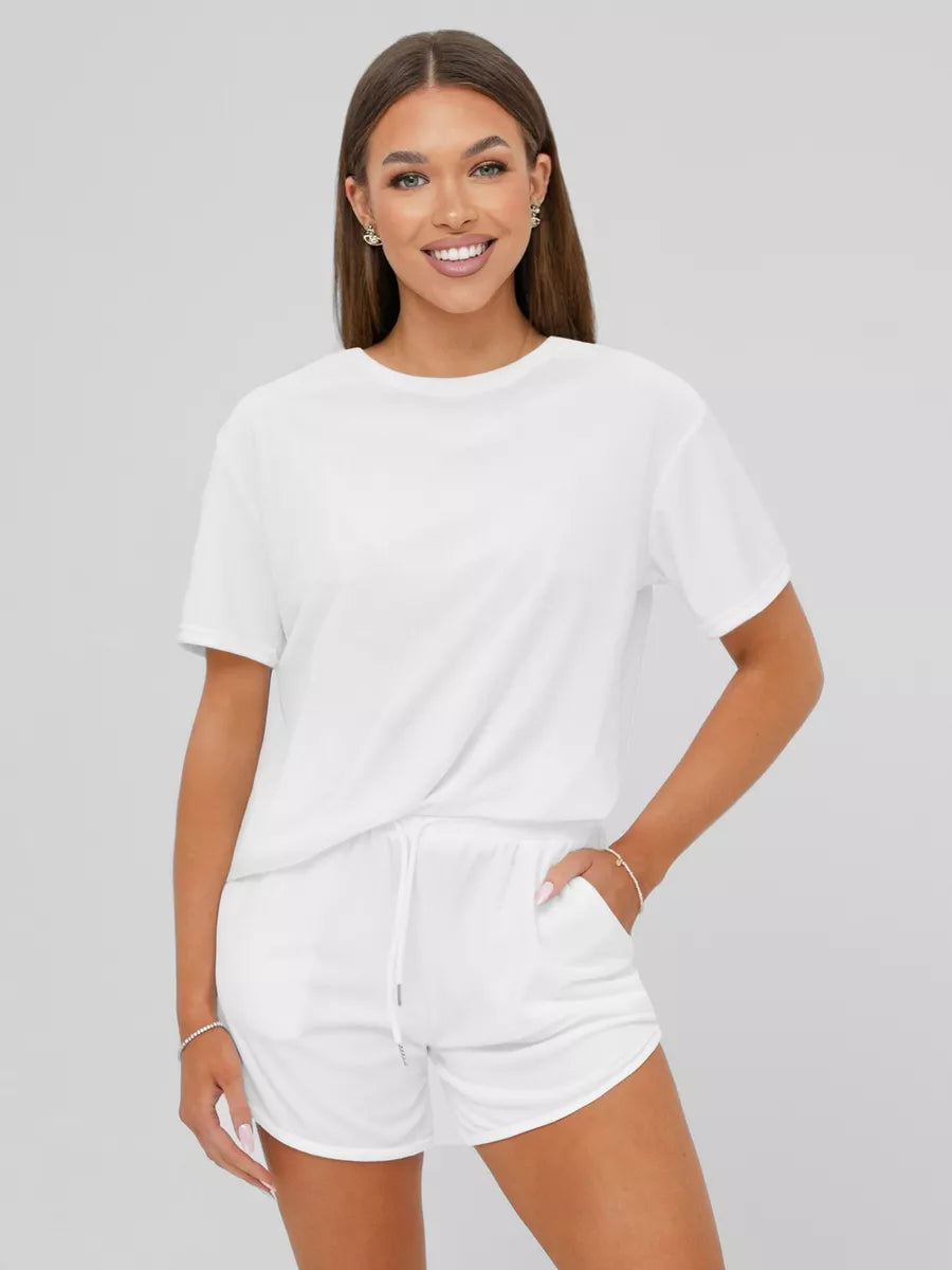 Women's velour white set Mona