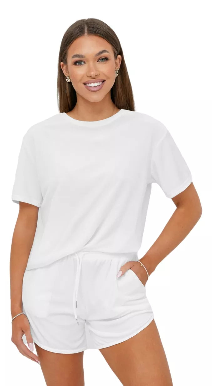 Women's velour white set Mona