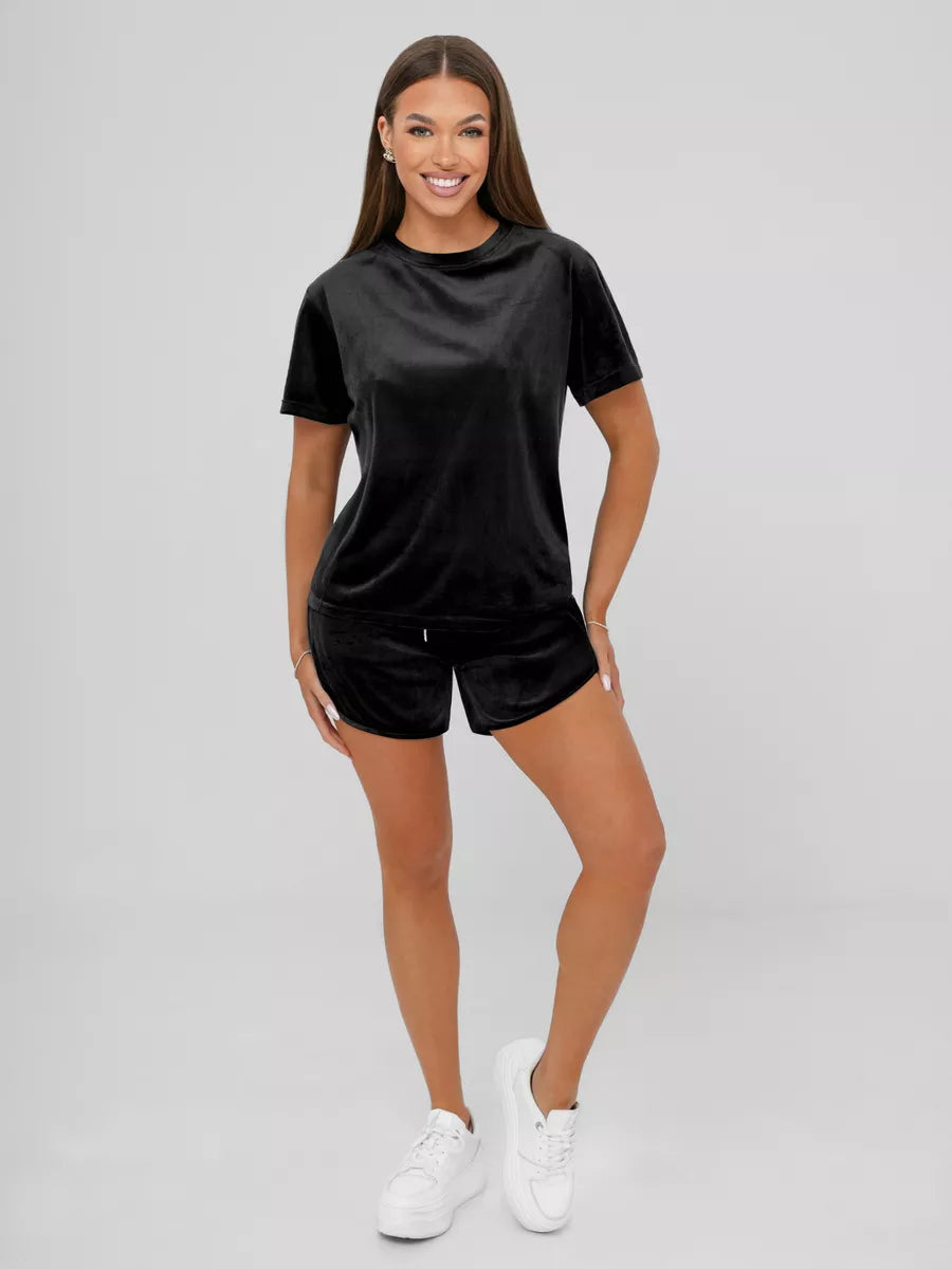 Women's velour black set Mona