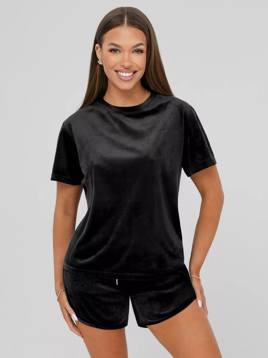 Women's velour black set Mona