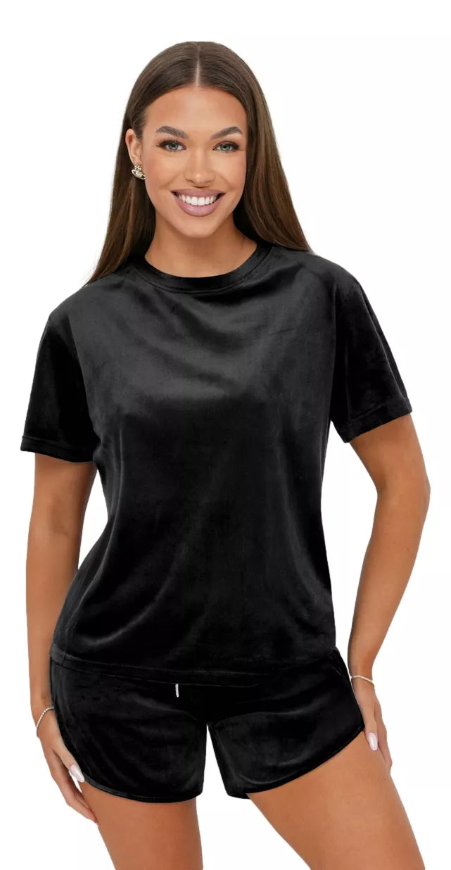 Women's velour black set Mona