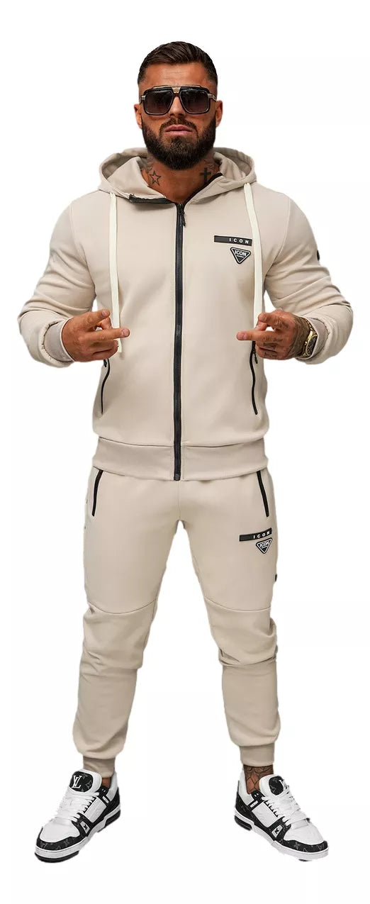 Men's brown tracksuit set Icon