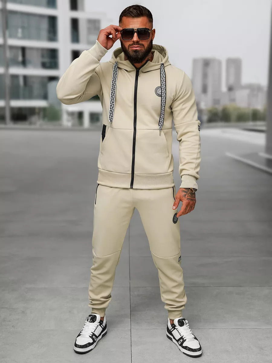 Men's brown tracksuit set Lion