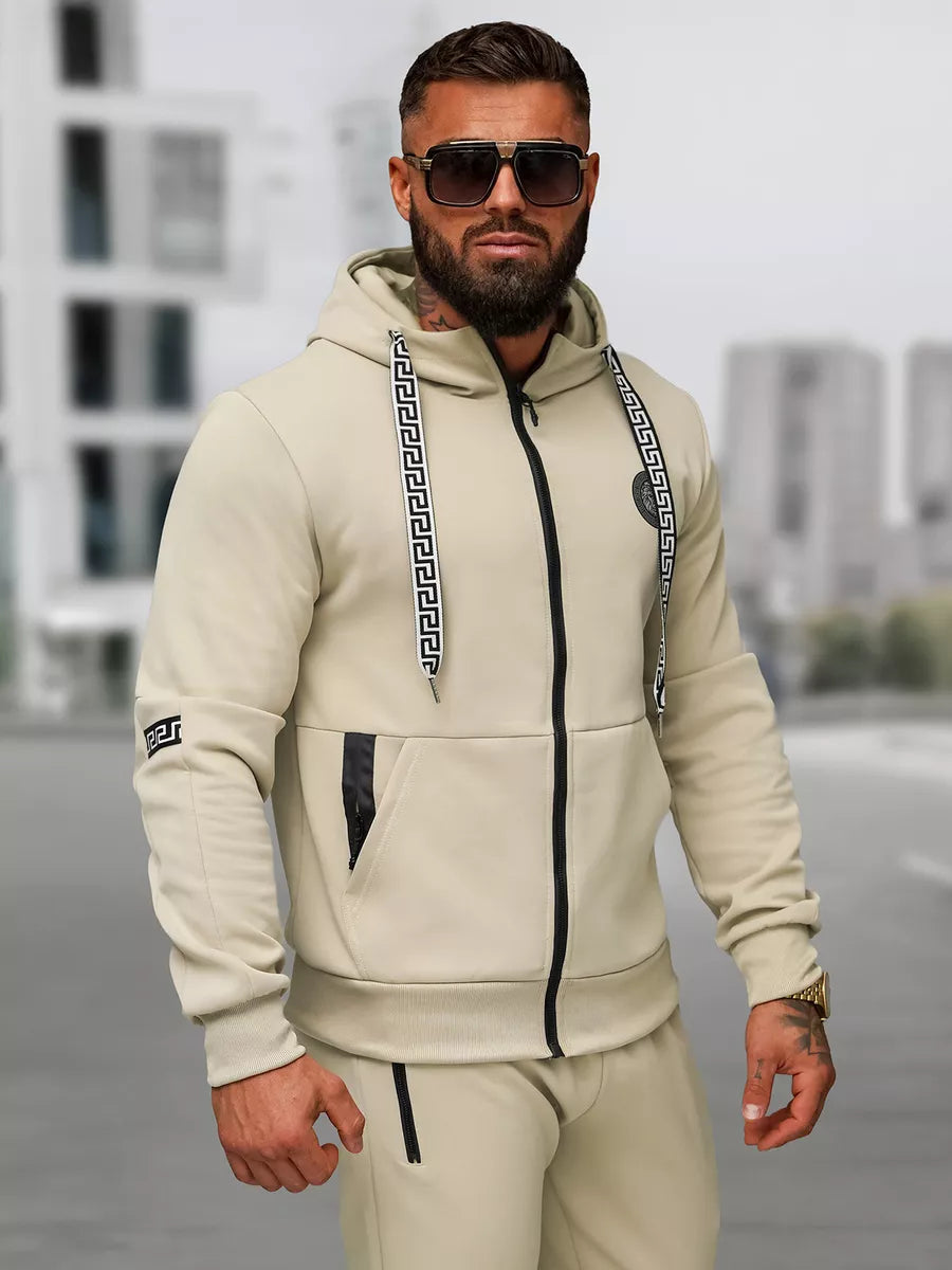 Men's brown tracksuit set Lion